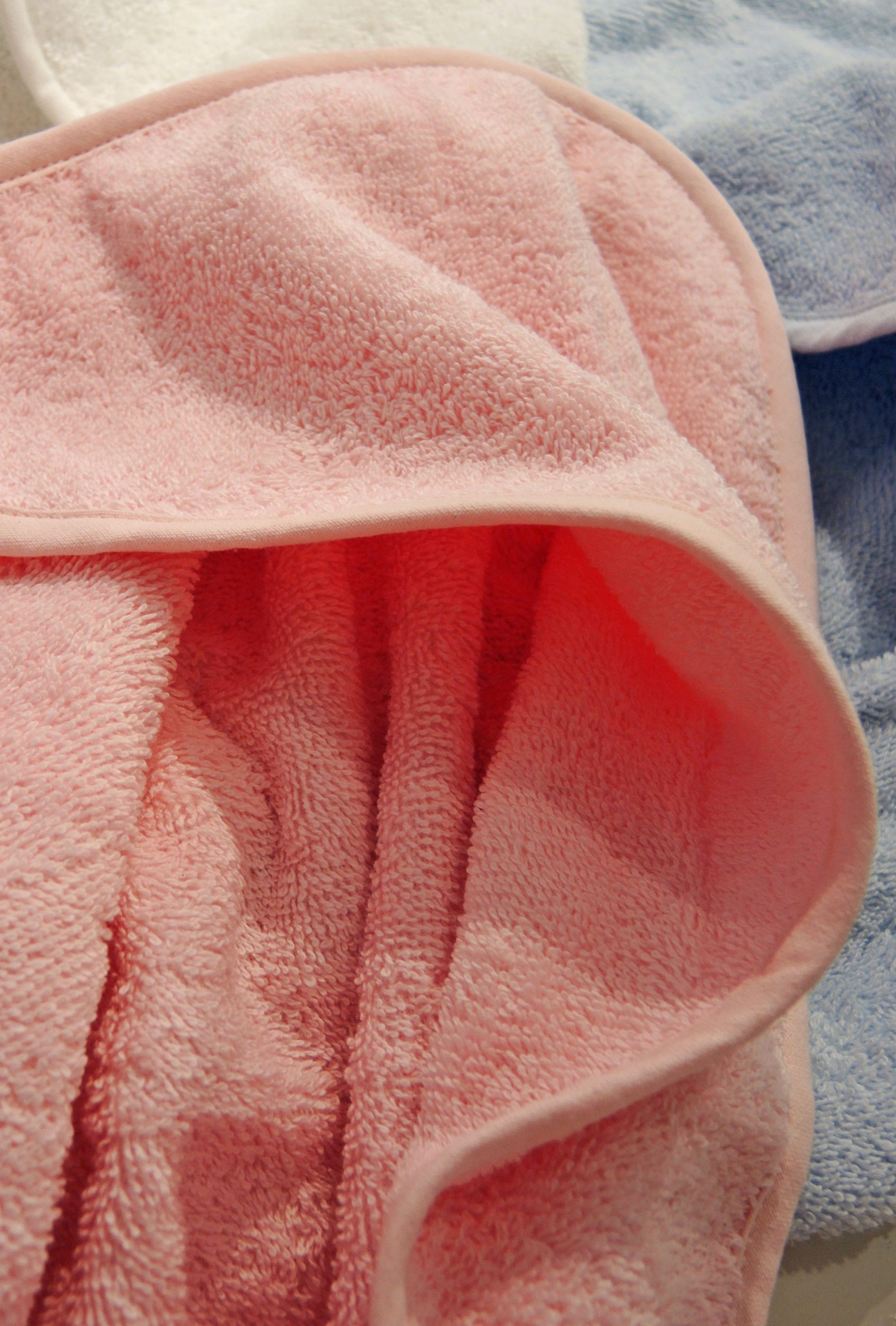 Luxe badstof babycape in lichtroze-0